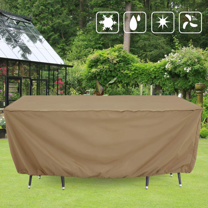 Arlmont & Co. Outdoor Patio Dining Set Cover Wayfair